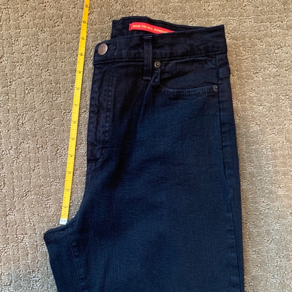 NYDJ black tummy tuck jeans flare leg size 8 - Picture 7 of 8